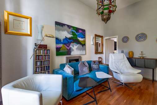 Wohnzimmer - Erdgeschosswohnung in 60316 Frankfurt mit 62m² kaufen