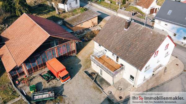 Lagerhalle & Wohnen & Gewerbe - Zweifamilienhaus in 88605 Sauldorf mit 133m² kaufen