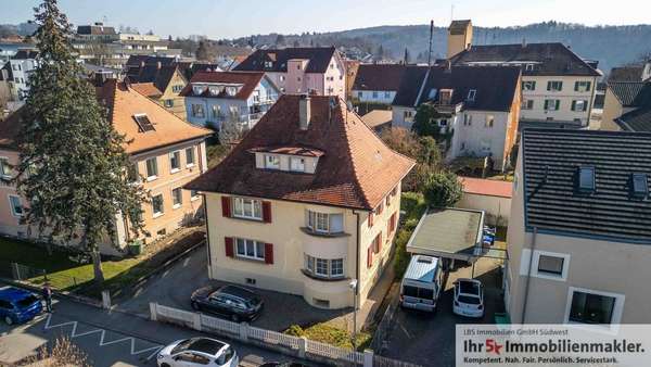 Luftbild - Zweifamilienhaus in 78333 Stockach mit 217m² kaufen
