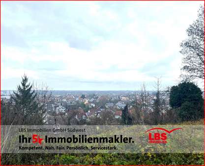 Ausblick Baugrundstück - Grundstück in 76356 Weingarten mit 512m² kaufen