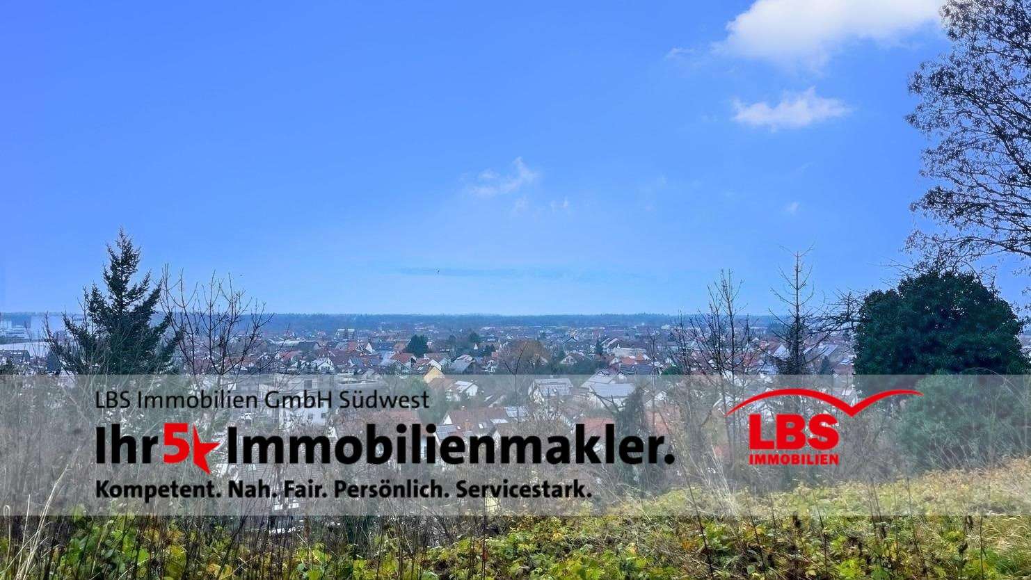 Ausblick Baugrundstück - Grundstück in 76356 Weingarten mit 512m² kaufen