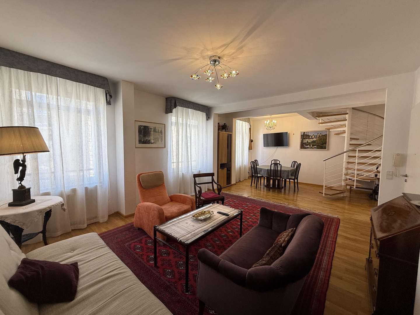 Wohn-Essbereich - Maisonette-Wohnung in 76532 Baden-Baden mit 92m² kaufen