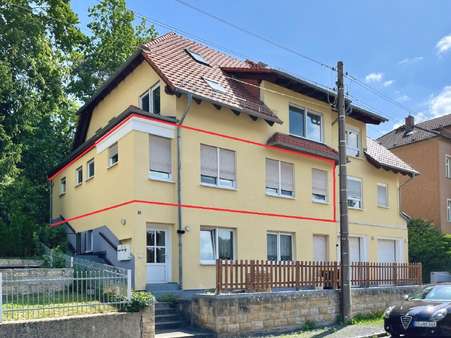 Ansicht Straßenseite - Erdgeschosswohnung in 01468 Moritzburg mit 86m² mieten