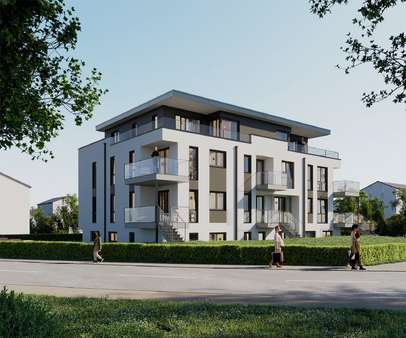 Visualisierung Rückansicht  - Penthouse-Wohnung in 50765 Köln - Volkhoven/Weiler mit 79m² kaufen