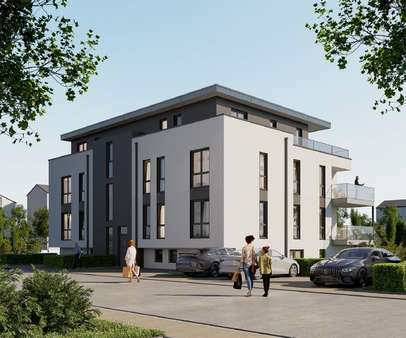 Visualisierung Vorderansicht - Penthouse-Wohnung in 50765 Köln - Volkhoven/Weiler mit 79m² kaufen