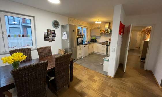 Blick Küche-Esszimmer-Flur - Etagenwohnung in 51149 Köln - Porz-Ensen mit 91m² kaufen