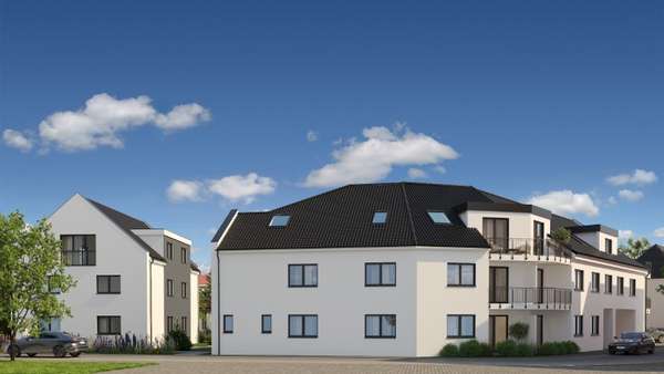 Seitenansicht - Dachgeschosswohnung in 51143 Köln - Langel mit 75m² kaufen
