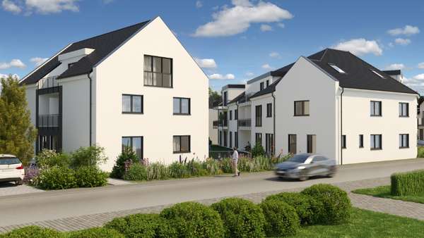 Straßenansicht - Dachgeschosswohnung in 51143 Köln - Langel mit 75m² kaufen