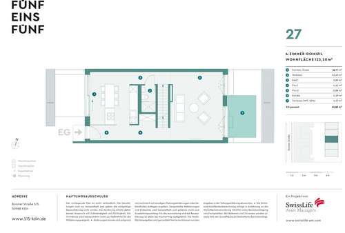 Grundriss SH 27 - EG Grundriss SH 27 - EG - Stadthaus in 50968 Köln mit 123m² kaufen