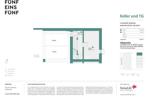 Grundriss SH 27 - UG Grundriss SH 27 - UG - Stadthaus in 50968 Köln mit 123m² kaufen