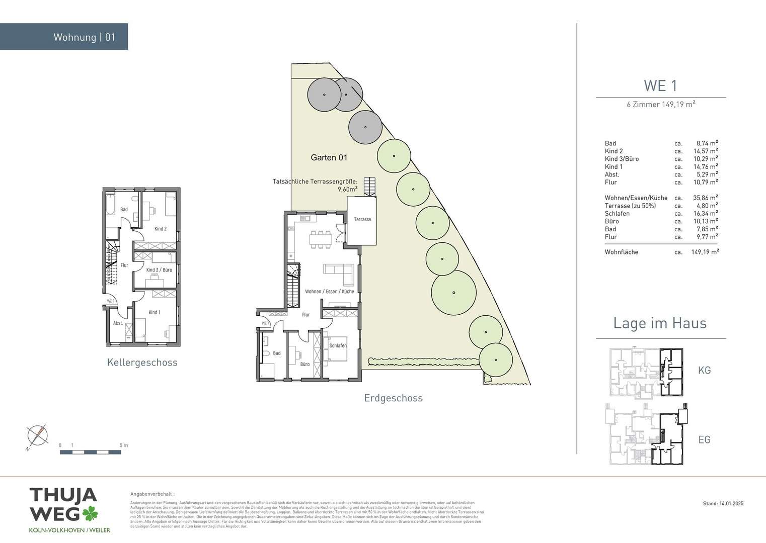 GrundrissWE1 GrundrissWE1 - Maisonette-Wohnung in 50765 Köln mit 149m² kaufen