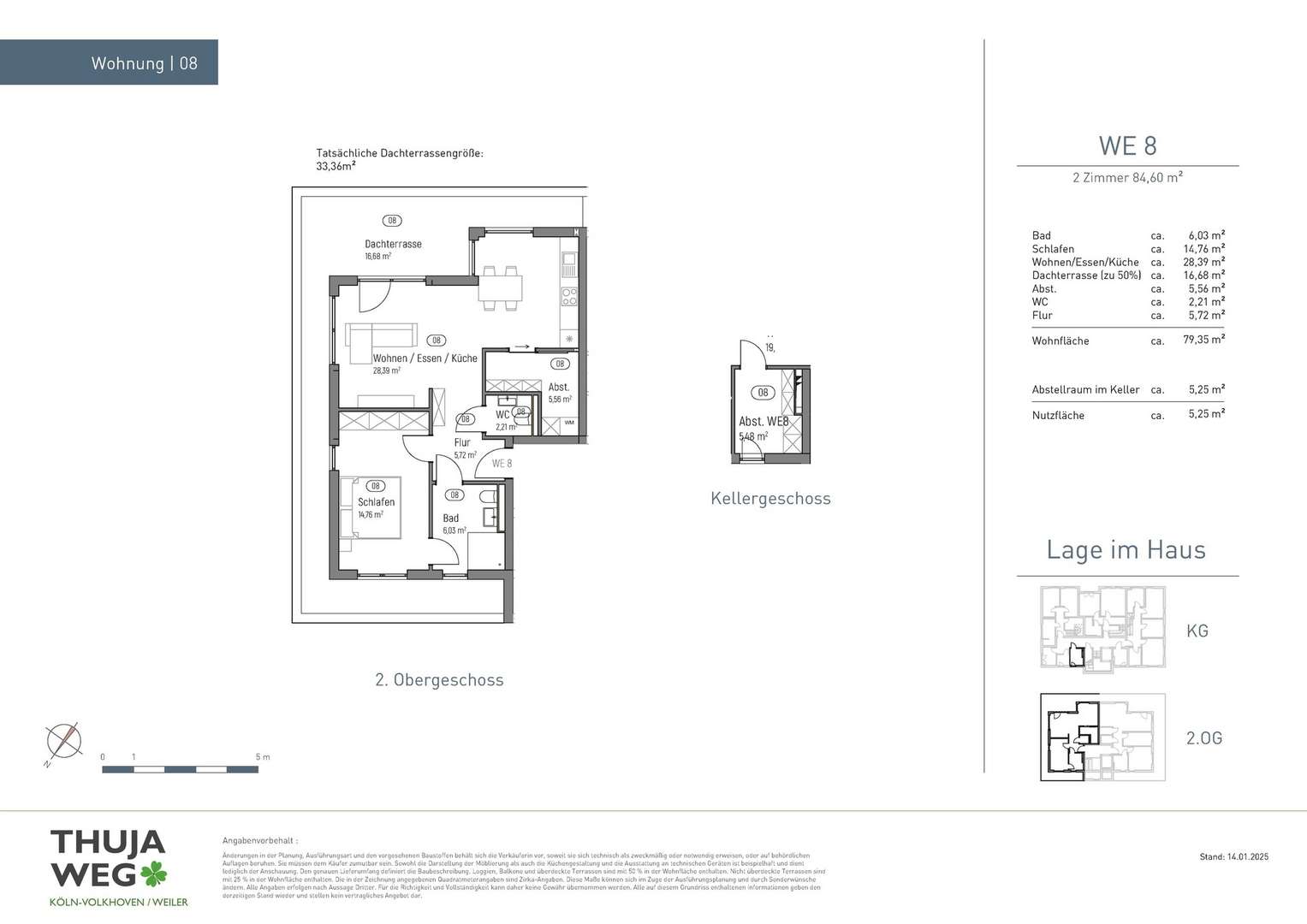 Grundriss WE 8 - Wohnung in 50765 Köln mit 79m² kaufen