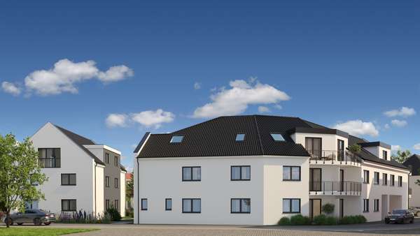 Außenvisualisierung_Seite Außenvisualisierung_Seite - Dachgeschosswohnung in 51143 Köln mit 75m² kaufen