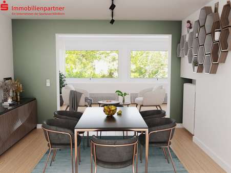 Visualiesierung_Esszimmer Visualiesierung_Esszimmer - Doppelhaushälfte in 51061 Köln mit 143m² kaufen