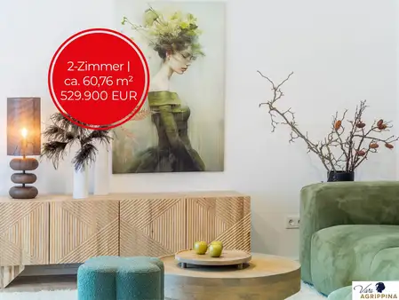 Viva Agrippina: Praktisch aufgeteilte Zwei-Zimmer-Wohnung mit idealer Kapitalanlagemöglichkeit