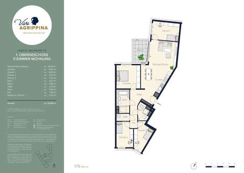 Grundriss WE 5.79 Grundriss WE 5.79 - Etagenwohnung in 50668 Köln mit 129m² kaufen