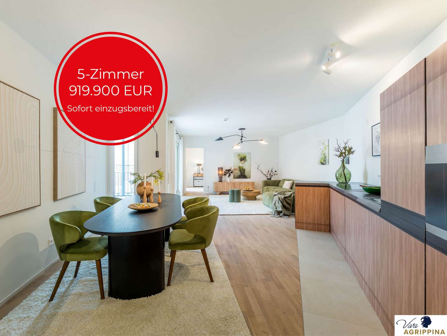 Essbereich und Küche Essbereich und Küche - Etagenwohnung in 50668 Köln mit 129m² kaufen