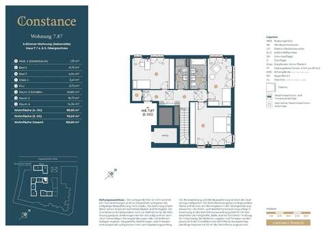 Grundriss WE 7.87 Ebene 2 Grundriss WE 7.87 Ebene 2 - Maisonette-Wohnung in 53115 Bonn mit 165m² kaufen