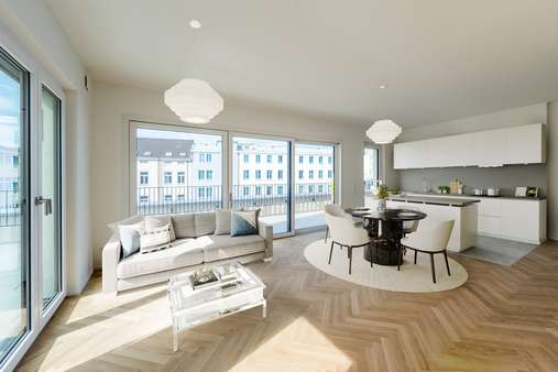 Wohnraum+Küche Wohnraum+Küche - Maisonette-Wohnung in 53115 Bonn mit 146m² kaufen