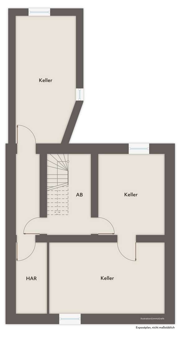 Grundriss Untergeschoss - Mehrfamilienhaus in 51105 Köln mit 249m² als Kapitalanlage kaufen
