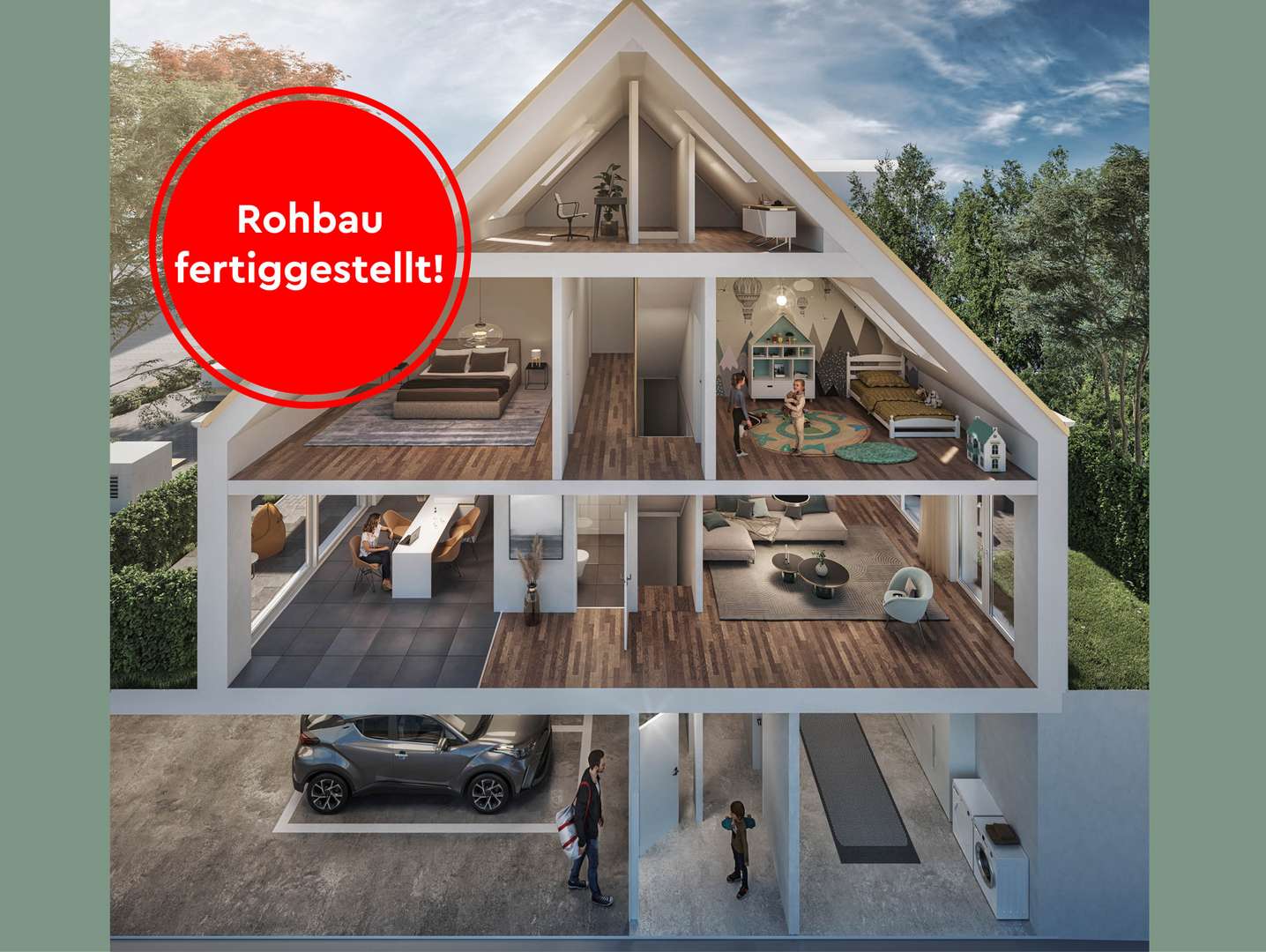 Rohbau fertig - Stadthaus in 50968 Köln mit 140m² kaufen