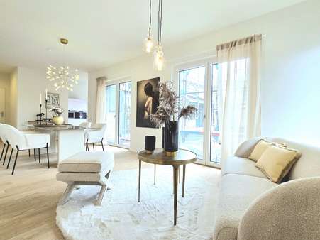 Musterwohnung Wohn- und Esszimmer - Etagenwohnung in 50668 Köln mit 64m² kaufen