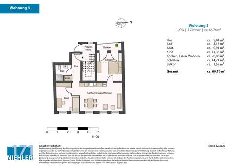 Niehler171_Wohnung 3 Niehler171_Wohnung 3 - Etagenwohnung in 50733 Köln / Nippes mit 66m² kaufen