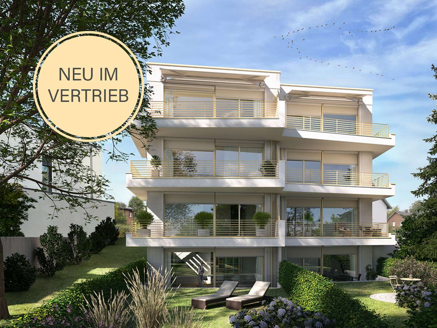 La Croix_Rückansicht - Dachgeschosswohnung in 40489 Düsseldorf mit 126m² kaufen