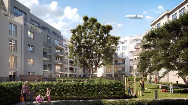 Innenhof - Platane - Erdgeschosswohnung in 50668 Köln - Neustadt-Nord mit 67m² kaufen