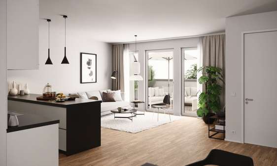 Beispiel-Wohnraum - Erdgeschosswohnung in 53225 Bonn - Beuel mit 106m² günstig kaufen