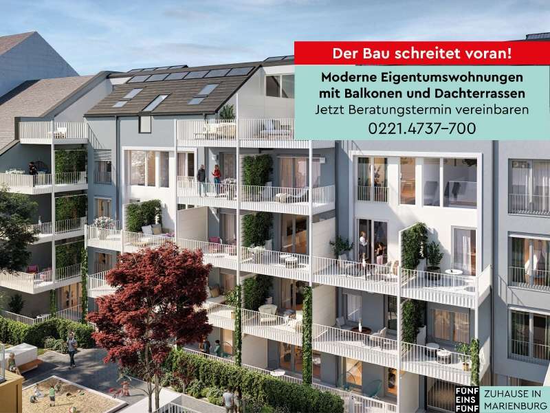 515_Der Bau schreitet voran! - Etagenwohnung in 50968 Köln - Marienburg mit 62m² kaufen