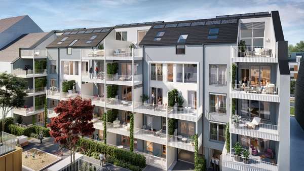 Innenhof - Maisonette-Wohnung in 50968 Köln - Marienburg mit 59m² kaufen
