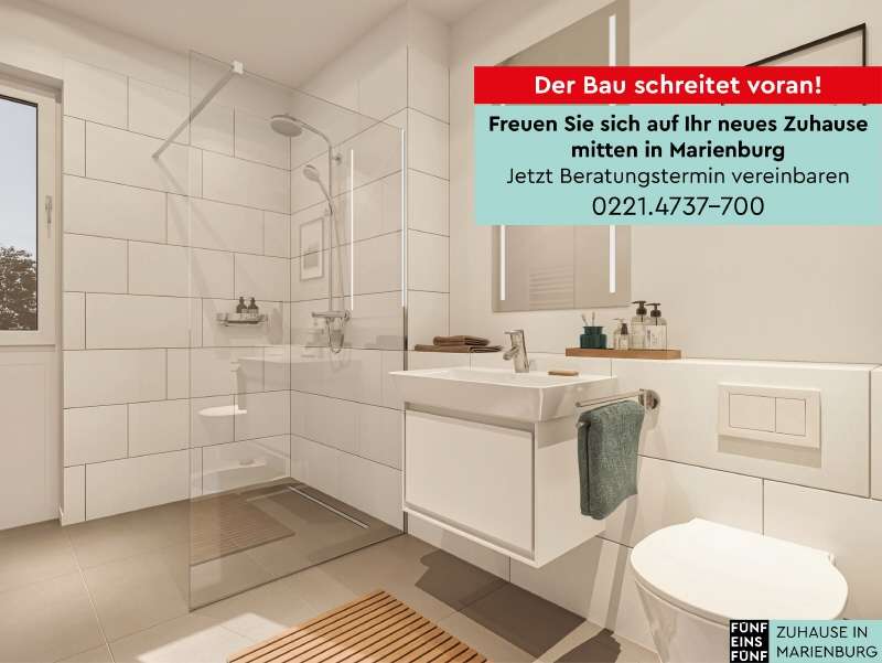 Der Bau schreitet voran! - Maisonette-Wohnung in 50968 Köln - Marienburg mit 59m² kaufen