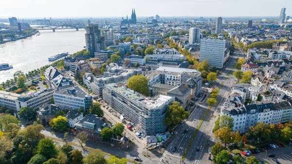 Luftaufnahme - Erdgeschosswohnung in 50668 Köln - Neustadt-Nord mit 48m² kaufen