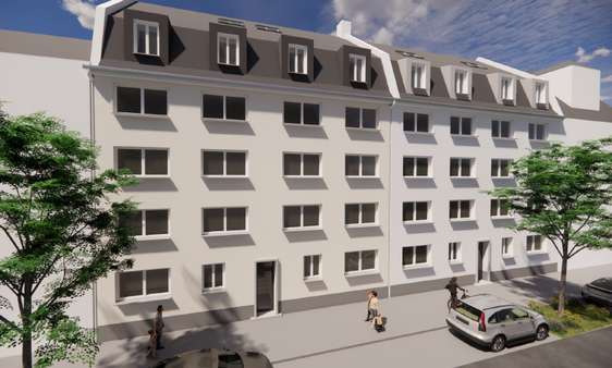 Darstellung nach Aufstockung - Mehrfamilienhaus in 50733 Köln - Nippes mit 661m² als Kapitalanlage kaufen