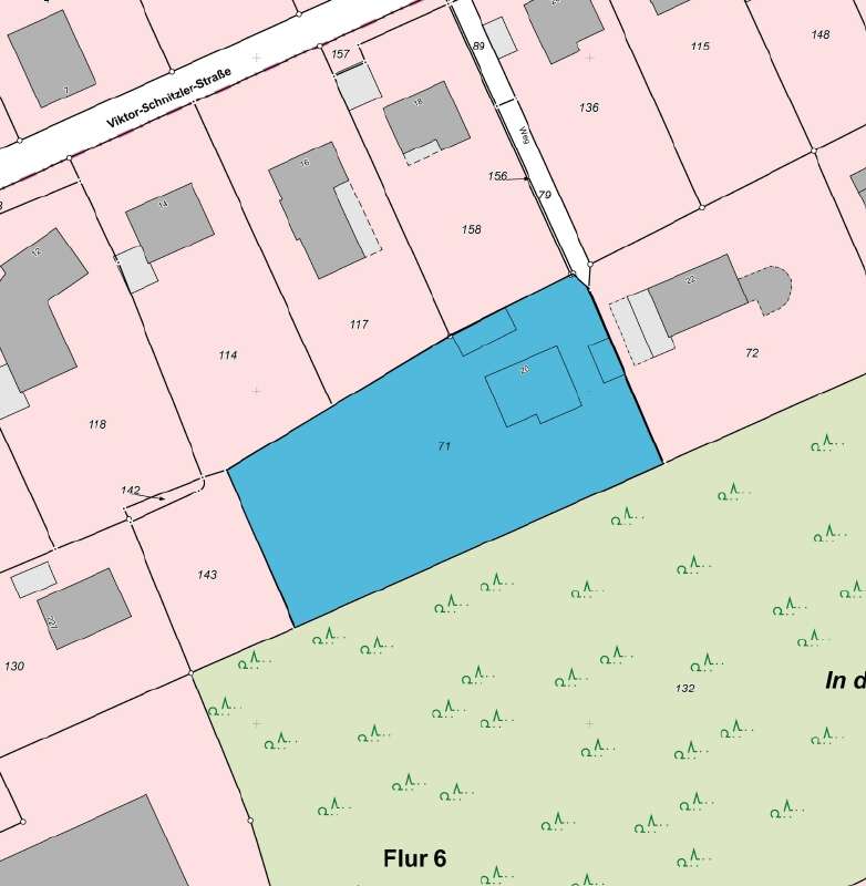 Flurkarte - Einfamilienhaus in 53179 Bonn - Mehlem mit 191m² kaufen