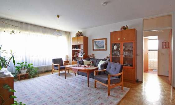 Wohnzimmer - Erdgeschosswohnung in 53179 Bonn - Mehlem mit 57m² kaufen