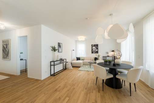 Wohn- und Esszimmer - Erdgeschosswohnung in 53115 Bonn - Poppelsdorf mit 82m² kaufen