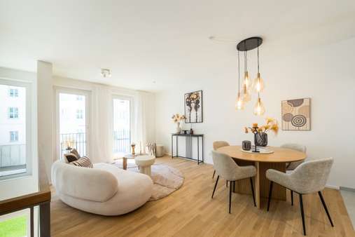 Wohn- und Esszimmer - Maisonette-Wohnung in 53115 Bonn - Poppelsdorf mit 122m² kaufen