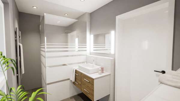 Beispielgestaltung Badezimmer (Whg. 9) - Wohnung in 52525 Heinsberg mit 99m² günstig kaufen
