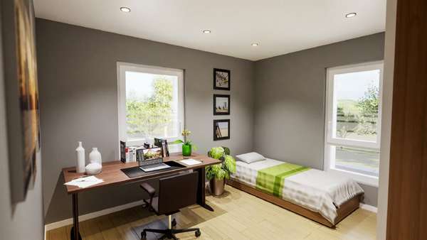 Beispielgestaltung Schlafzimmer (Whg. 9) - Wohnung in 52525 Heinsberg mit 99m² günstig kaufen
