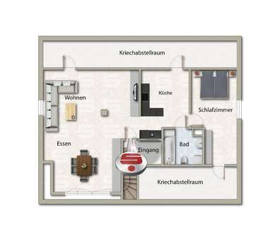 Wohnungsgrundriss - Wohnung in 88239 Wangen im Allgäu mit 75m² kaufen