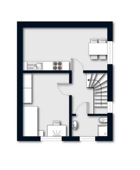 Obergeschoss - Reihenhaus in 88299 Leutkirch im Allgäu mit 75m² kaufen