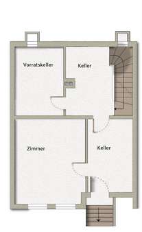 Grundriss Untergeschoss - Reihenhaus in 88299 Leutkirch im Allgäu mit 102m² günstig kaufen