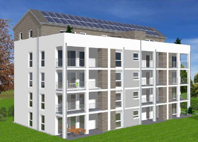 Ansicht Süd - projektiert- - Wohnung in 88239 Wangen im Allgäu mit 101m² kaufen