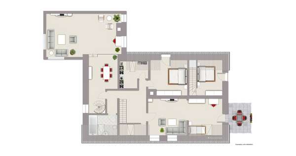 Grundriss Obergeschoss - Mehrfamilienhaus in 45529 Hattingen mit 258m² kaufen