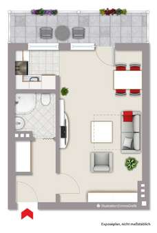 Grundriss 2. Obergeschoss - Wohnung in 45529 Hattingen mit 36m² kaufen