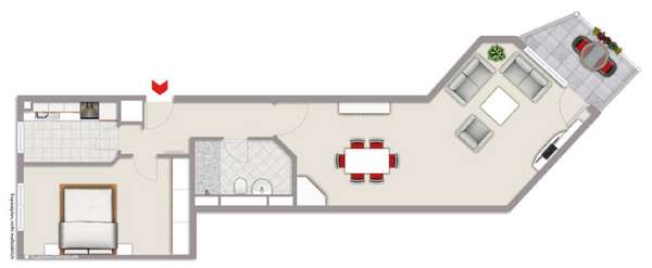 Grundriss 2. Obergeschoss - Wohnung in 44787 Bochum mit 70m² kaufen