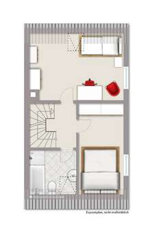 Grundriss Obergeschoss - Reiheneckhaus in 45525 Hattingen mit 111m² kaufen