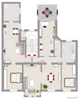 Grundriss 1. Obergeschoss - Wohn- / Geschäftshaus in 45525 Hattingen mit 412m² kaufen